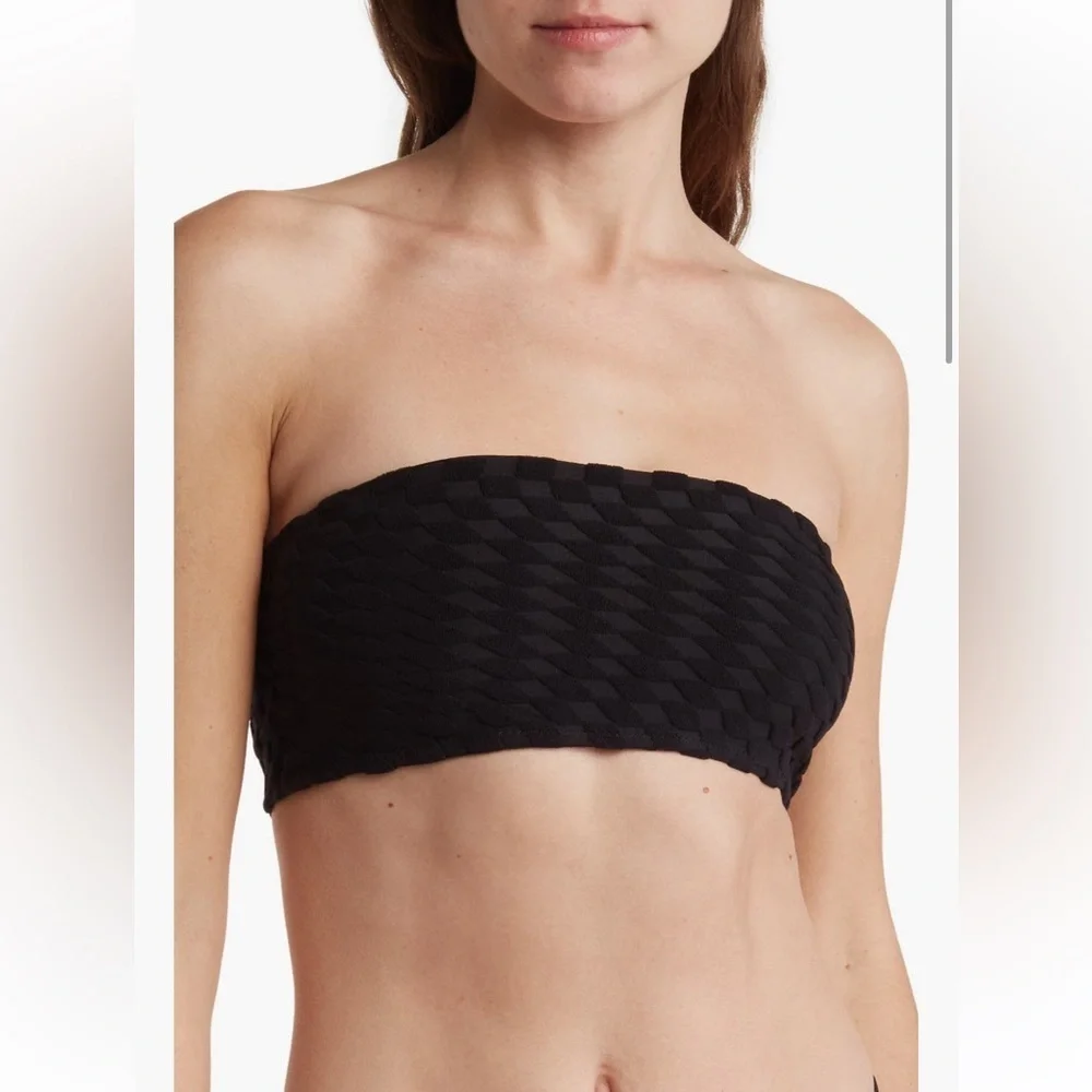 Good American Jacquard Better Band Bikini top
